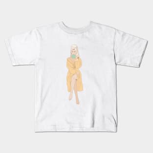 Spa day, self love illustration Kids T-Shirt